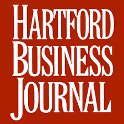Hartford Business Journal emblem, white text